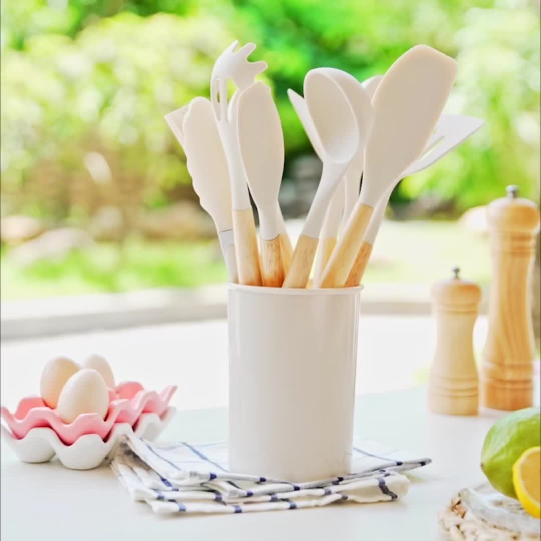 Set d'Ustensiles de Cuisine en Silicone – 12 Pièces