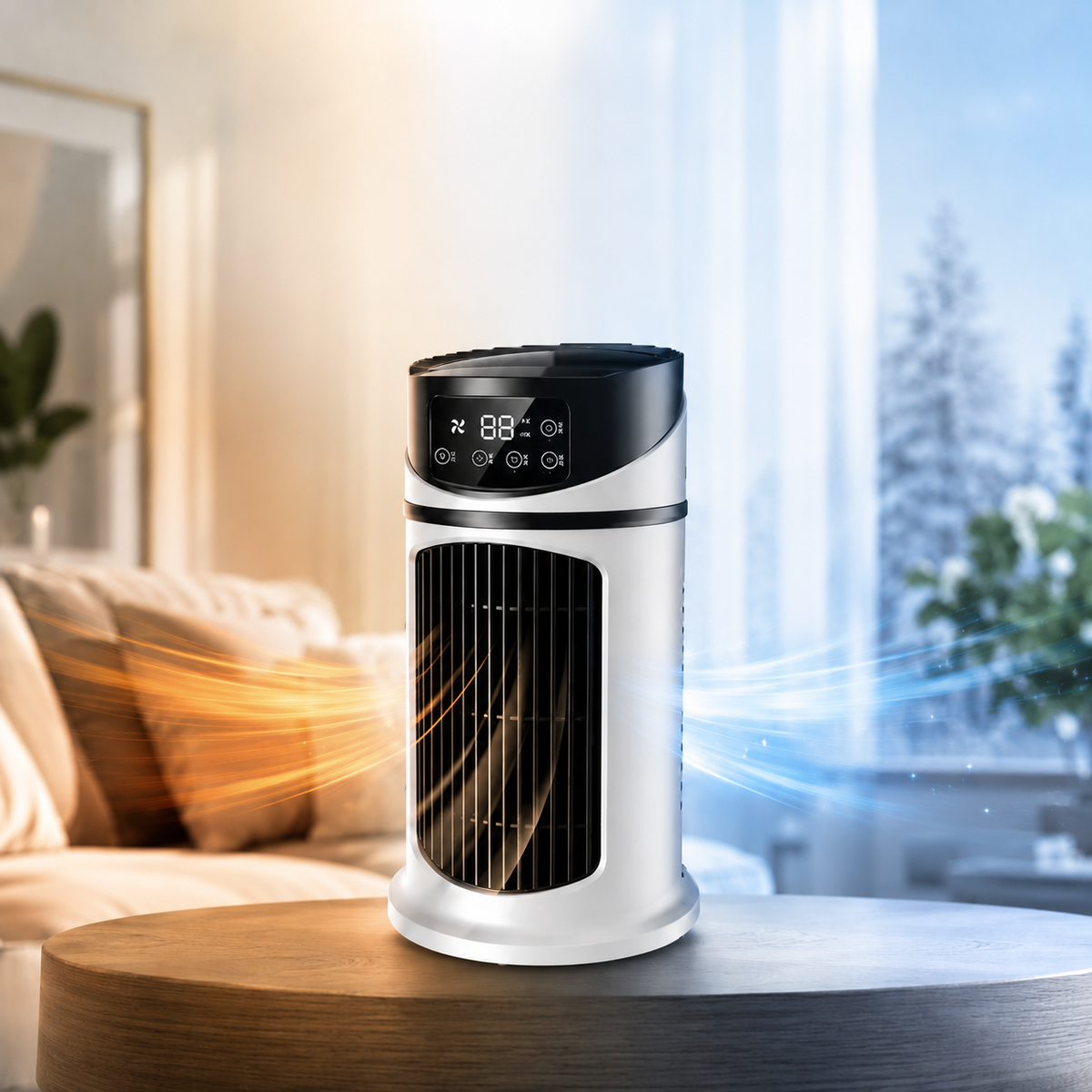 Climatiseur Portable avec Écran Numérique et Commandes Tactiles