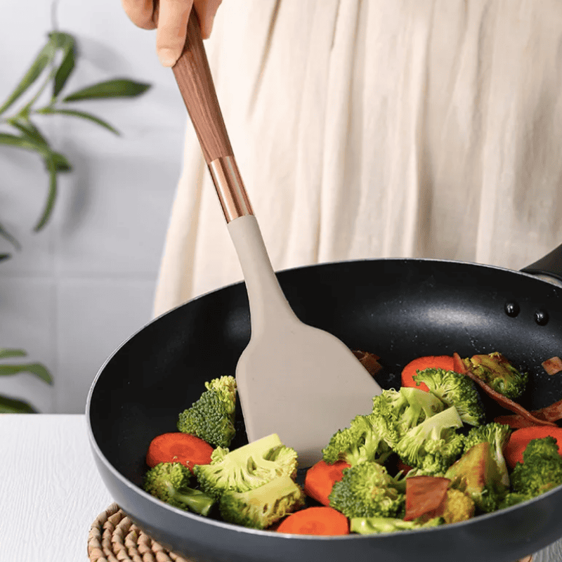 Set d'Ustensiles de Cuisine en Silicone – 10 Pièces