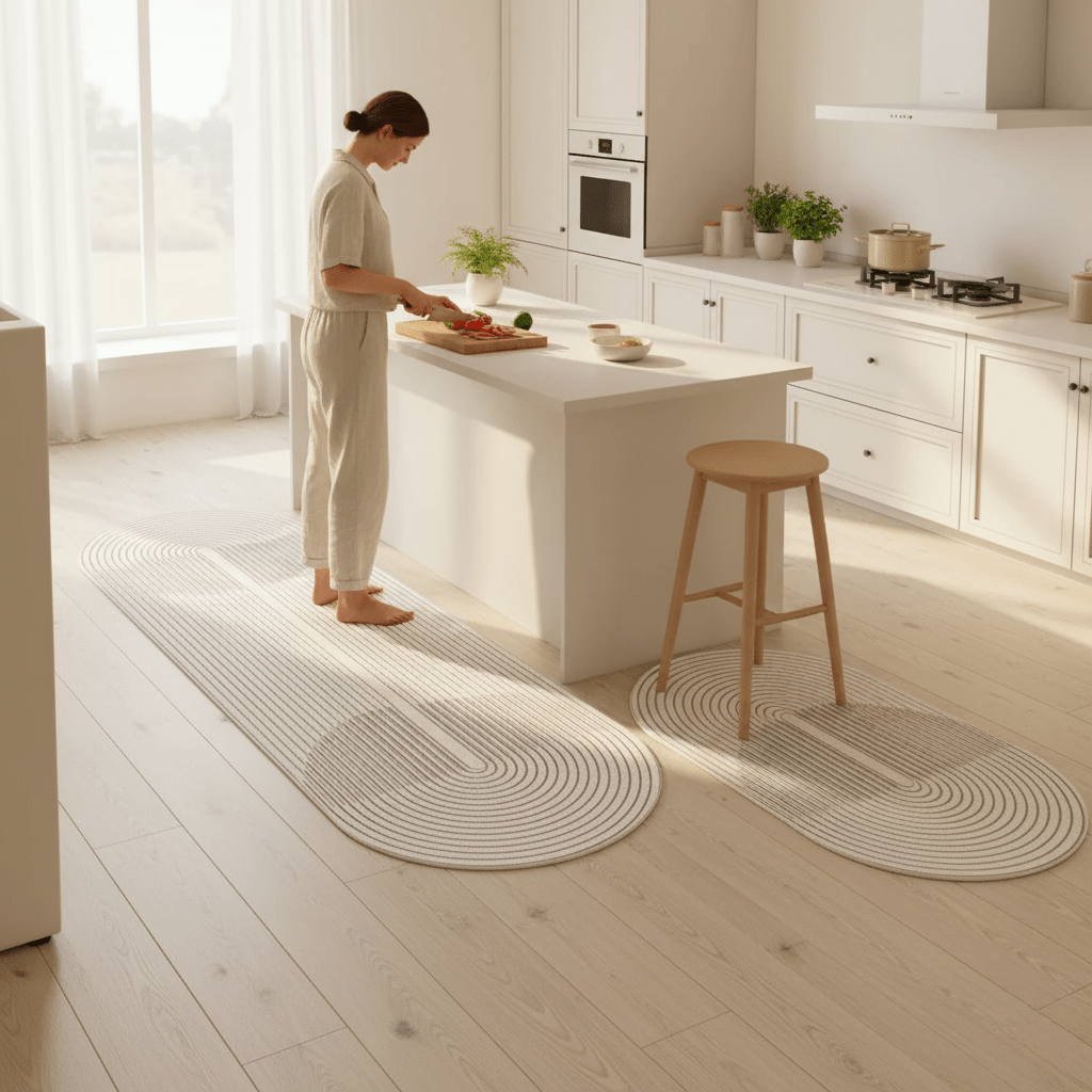 Tapis de Cuisine Antidérapant Anti-Fatigue Rembourré