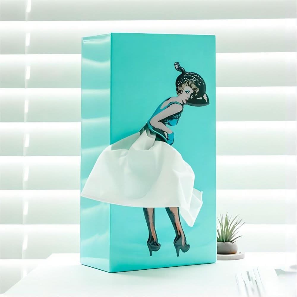 Boîte à Mouchoirs Décorative avec Design de Jupe