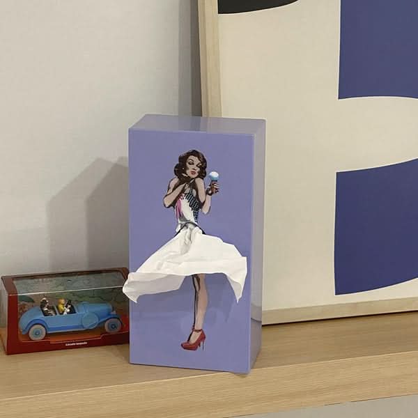 Boîte à Mouchoirs Décorative avec Design de Jupe