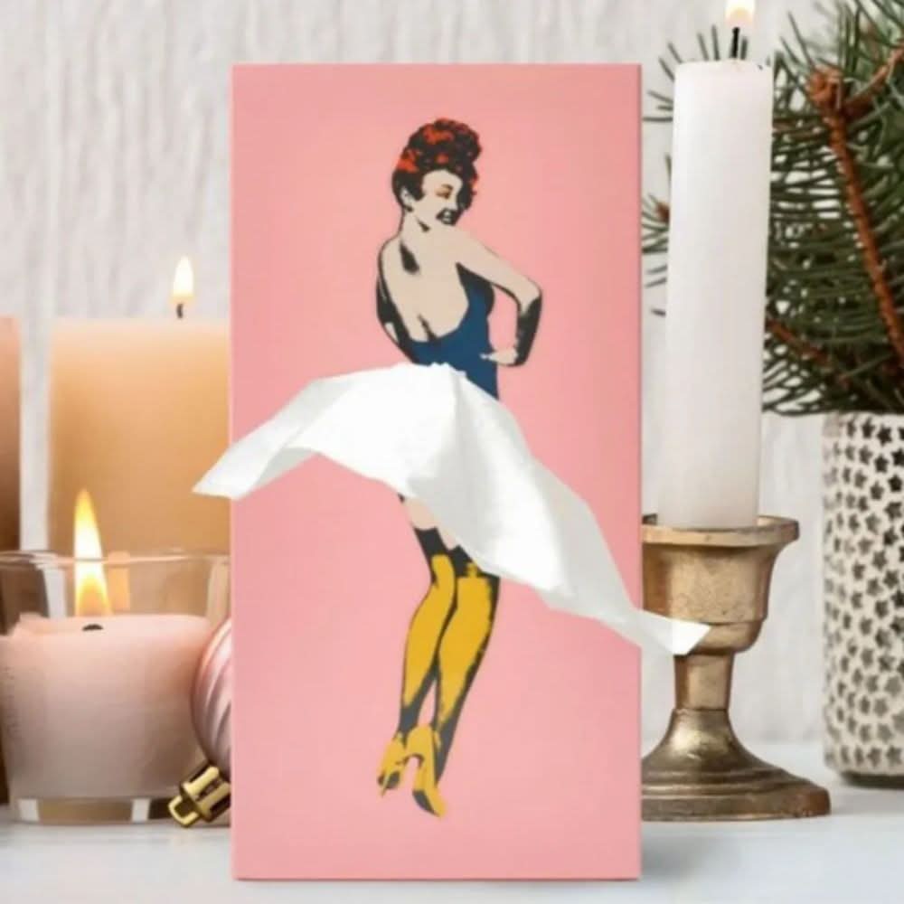 Boîte à Mouchoirs Décorative avec Design de Jupe