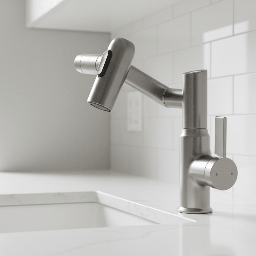 Robinet de Cuisine 360° avec Douchette Extractible