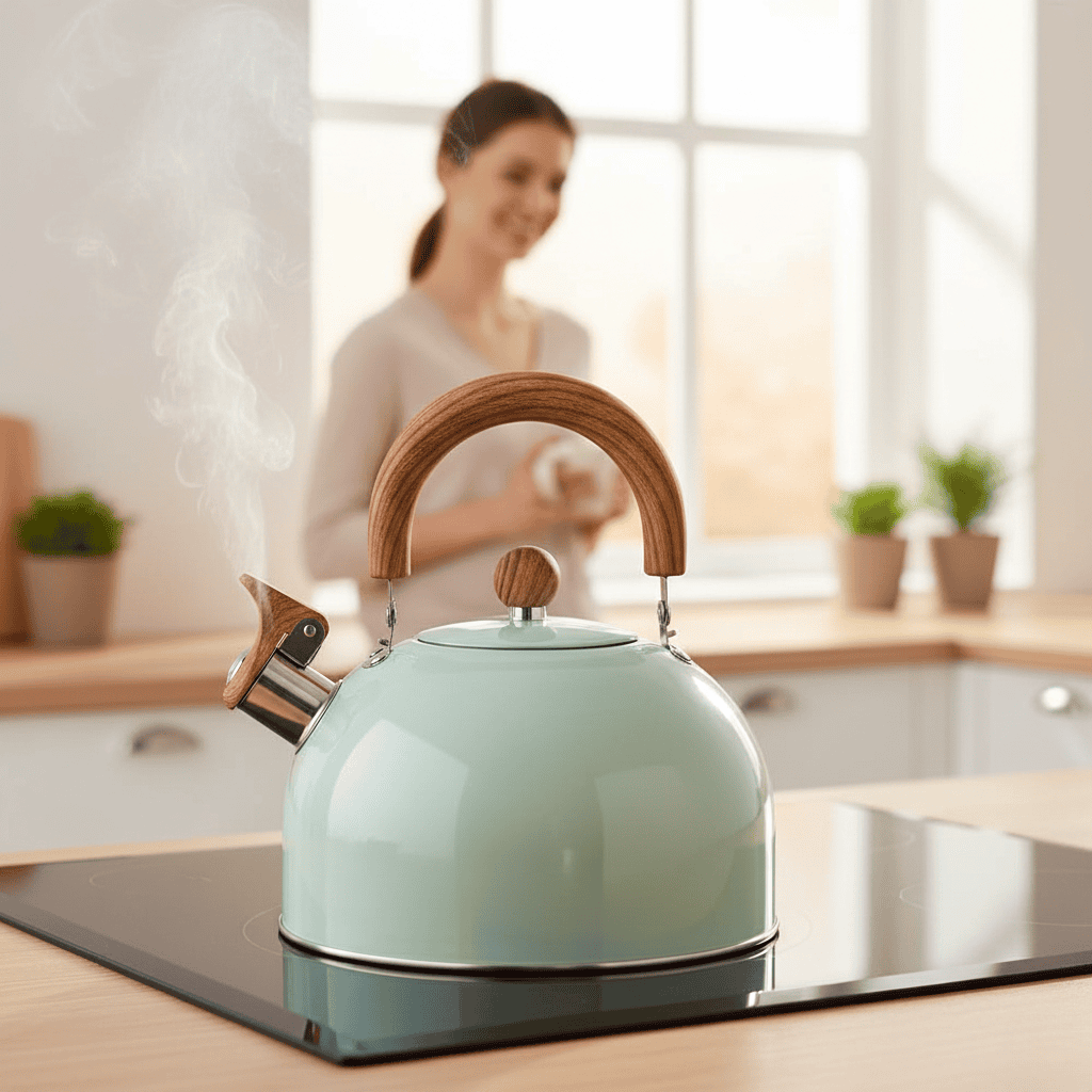 Bouilloire Sifflante en Acier Inoxydable 2,5 L