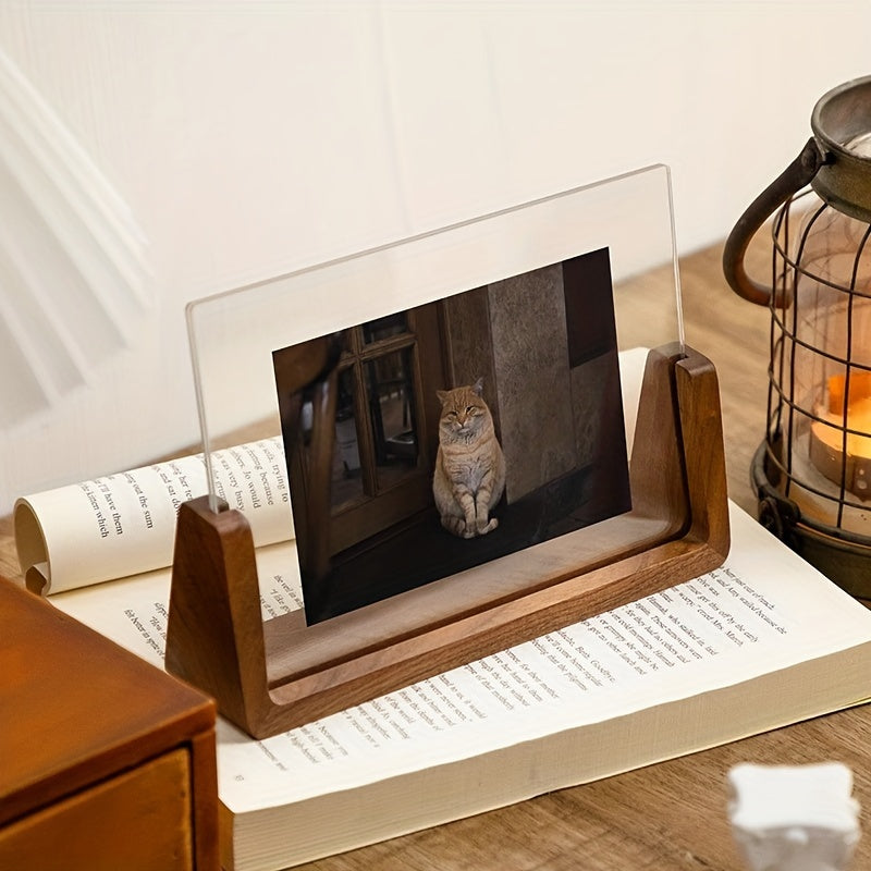 Cadre photo en bois avec design minimaliste et polyvalent 2