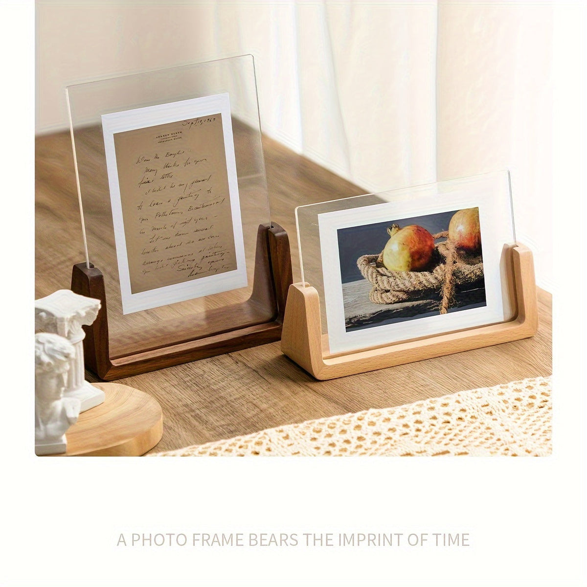 Cadre photo en bois avec design minimaliste et polyvalent 4
