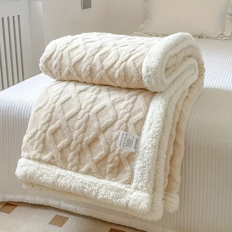 Couverture Polaire Douillette Réversible avec Texture Ultra Douce | Confort et Chaleur pour Toutes les Saisons 6