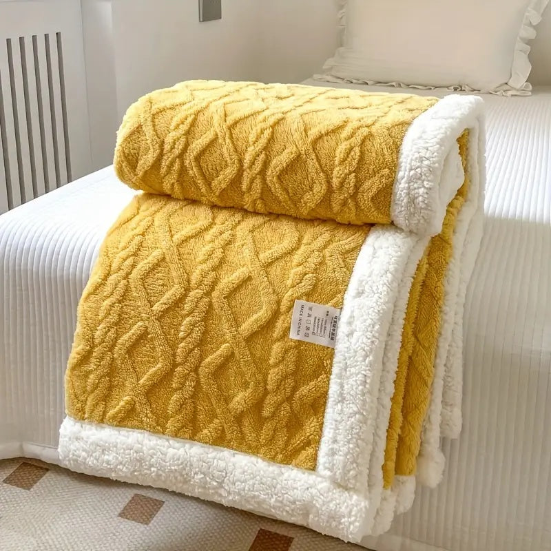 Couverture Polaire Douillette Réversible avec Texture Ultra Douce | Confort et Chaleur pour Toutes les Saisons 8