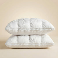 Oreiller en Duvet avec Housse en Coton Respirante