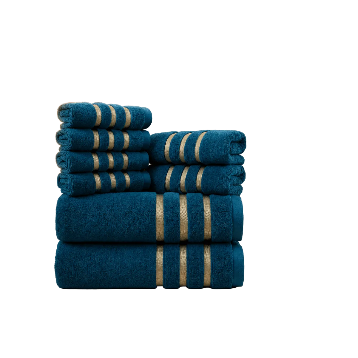Ensemble de Serviettes de Bain pour Femmes avec Haute Absorption et Design Élégant - 8 Pièces 0