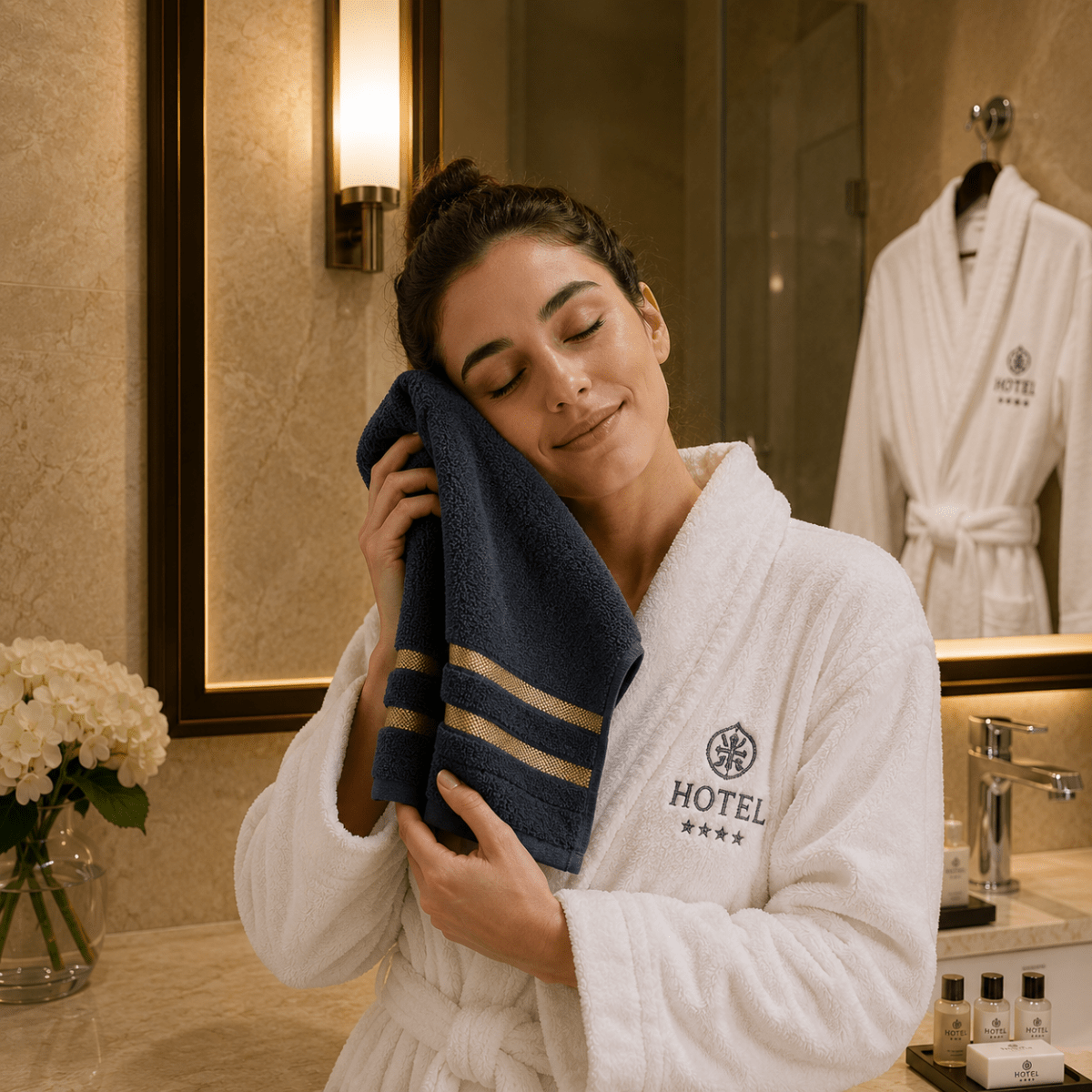 Ensemble de Serviettes de Bain pour Femmes avec Haute Absorption et Design Élégant - 8 Pièces 7