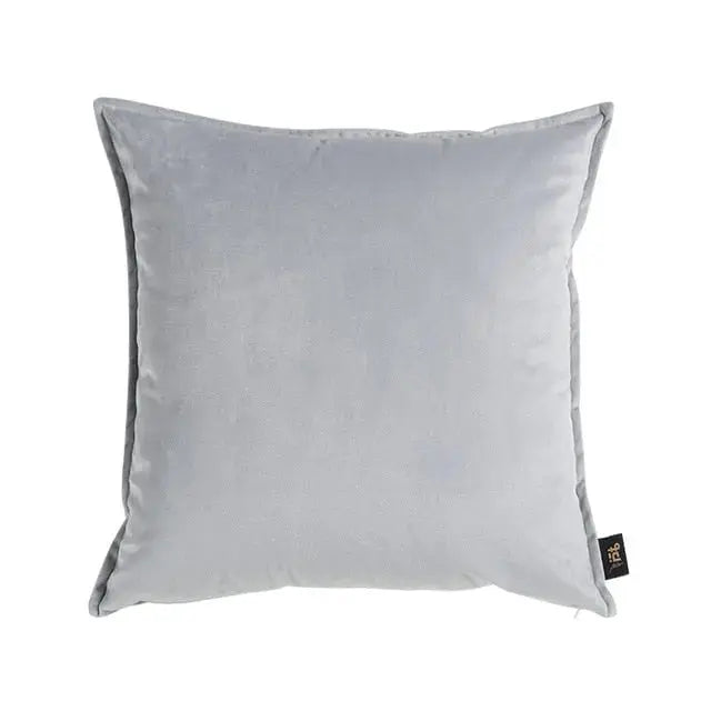 Housse de Coussin en Velours avec Bordure Passepoilée