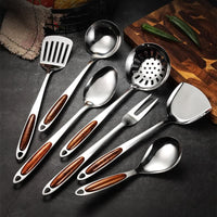 Set d'Ustensiles de Cuisine en Acier Inoxydable – 7 Pièces