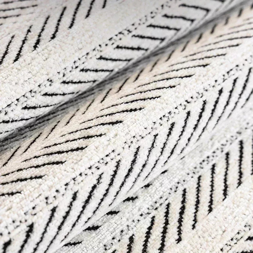 Housse de Canapé Chevron en Microfibre avec Bord Festonné | Protection Élégante pour Votre Salon 6