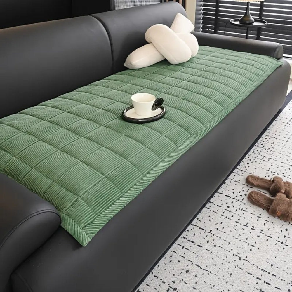 Housse de Canapé Matelassée en Microfibres Antidérapante | Protection Douce pour Confort Quotidien 3