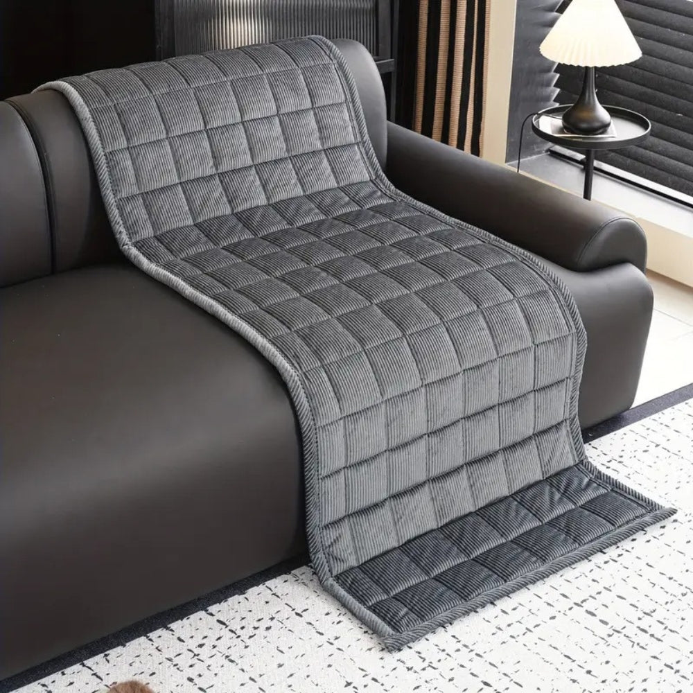 Housse de Canapé Matelassée en Microfibres Antidérapante | Protection Douce pour Confort Quotidien 7