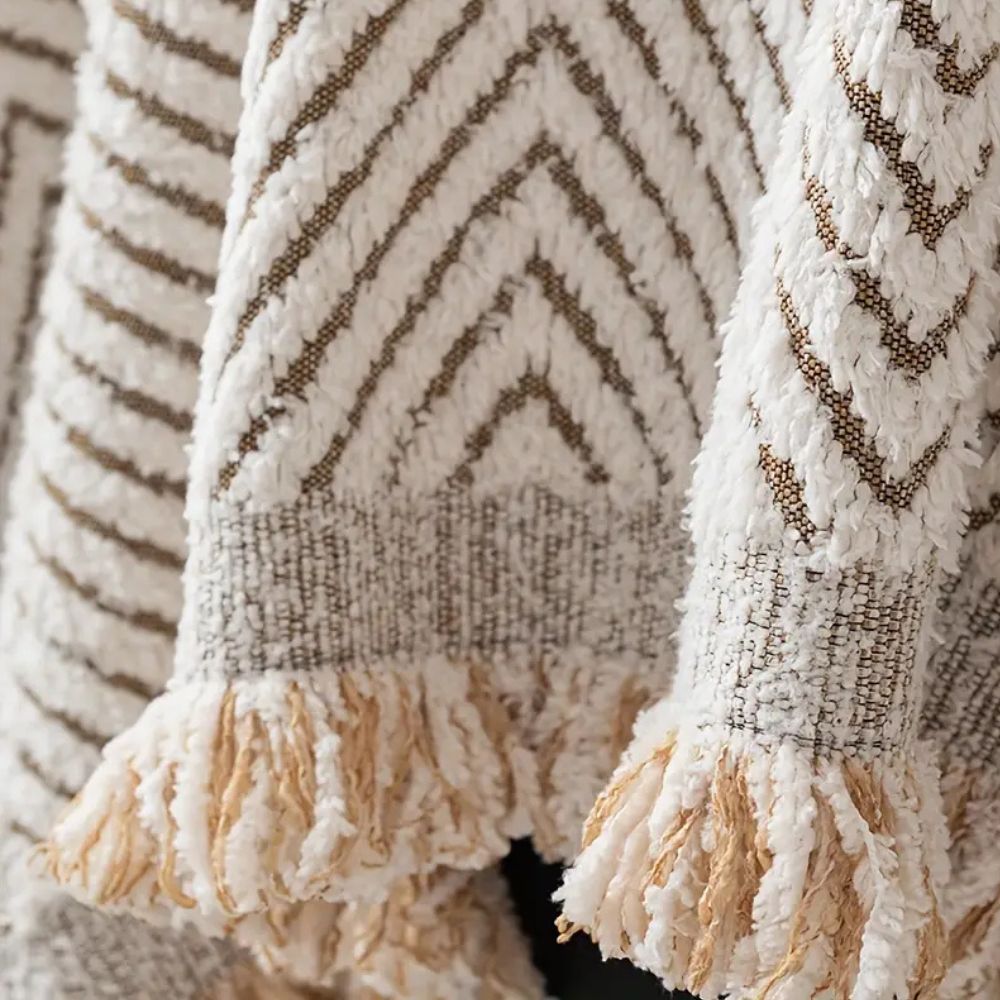 Housse de Canapé à Rayures Chevron en Microfibre Résistante à l'Eau | Protection Élégante pour Mobilier 5