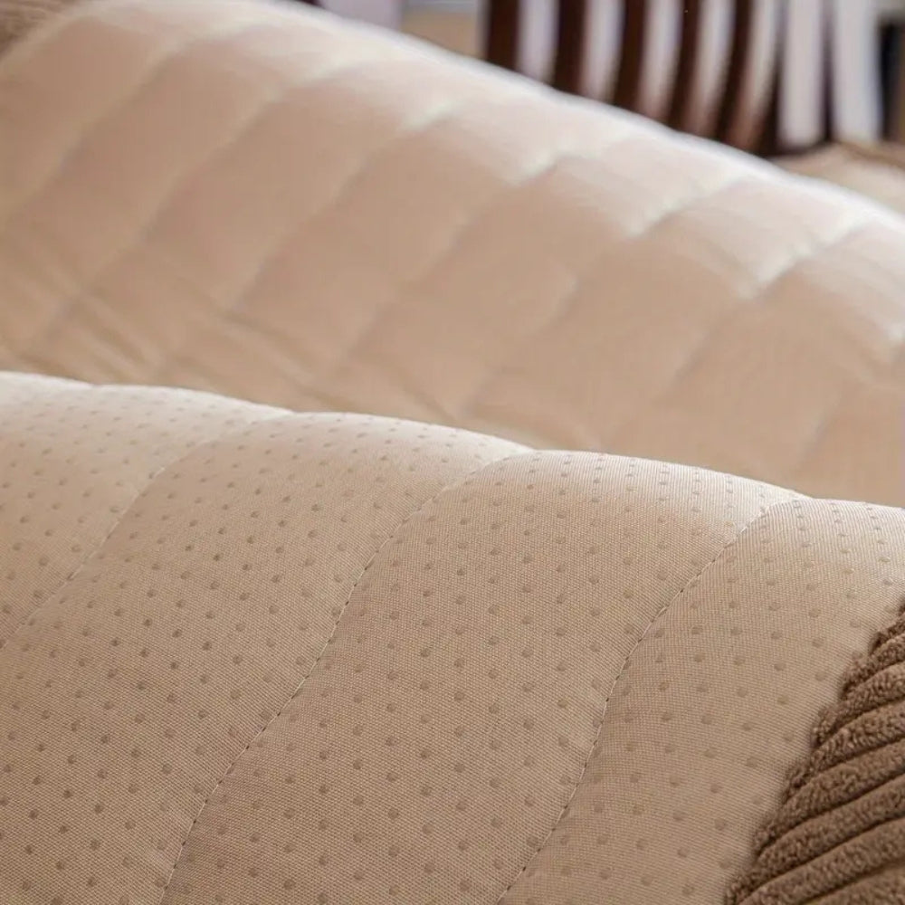 Housse de Canapé en Peluche Épaisse avec Envers Antidérapant | Protection et Élégance pour Votre Salon 5