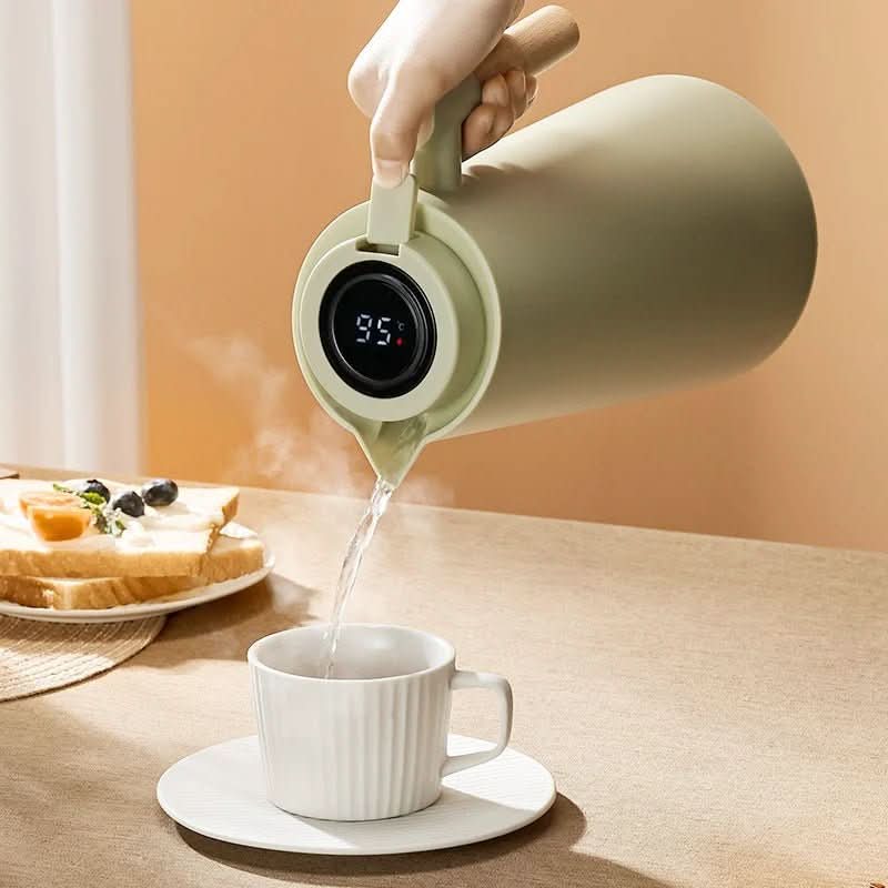 Carafe Isotherme en Acier Inoxydable 1 L avec Bec Verseur