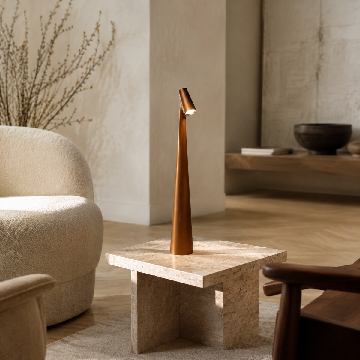 Lampe de Table avec Tête Orientable et Spot LED Directionnel