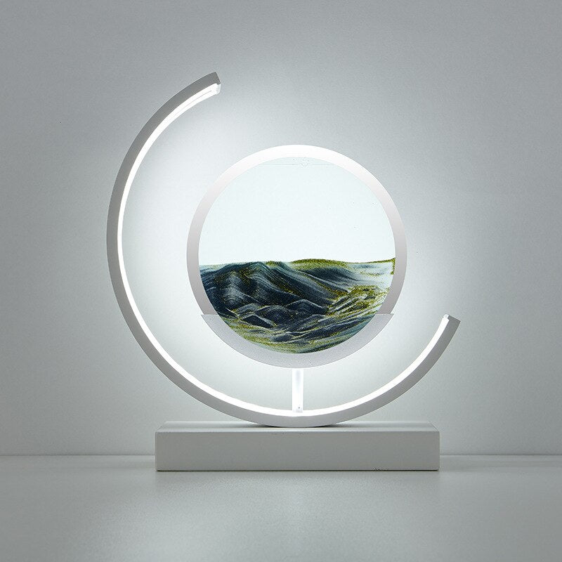 Men's Table Lamp with Dynamic Sand Movement and 360° Rotating Design 10