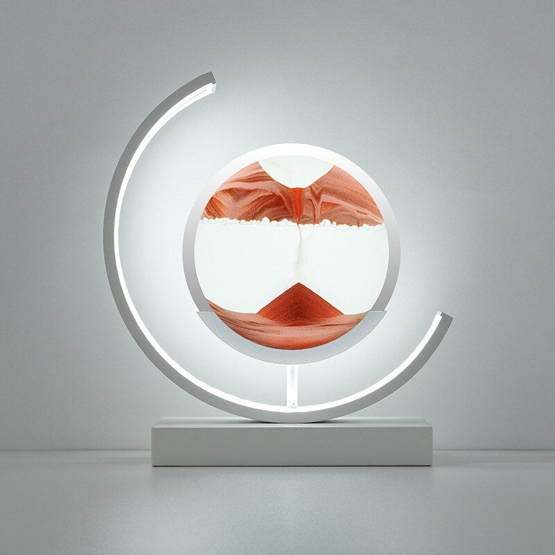 Men's Table Lamp with Dynamic Sand Movement and 360° Rotating Design 14