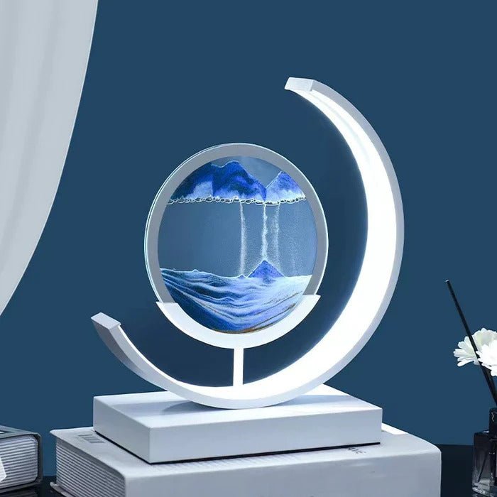 Men's Table Lamp with Dynamic Sand Movement and 360° Rotating Design 2