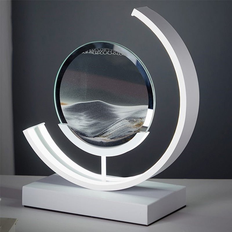 Men's Table Lamp with Dynamic Sand Movement and 360° Rotating Design 6