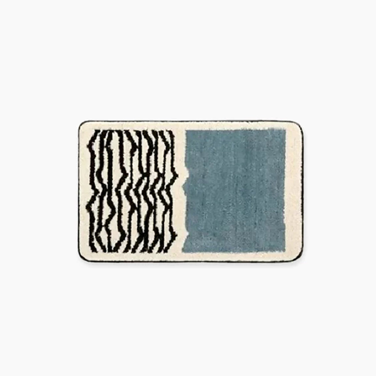 Tapis de Bain Absorbant Antidérapant à Motif Moderne