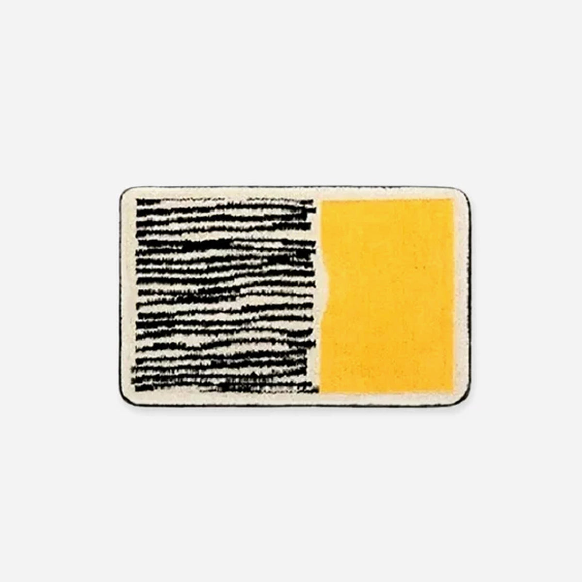 Tapis de Bain Absorbant Antidérapant à Motif Moderne