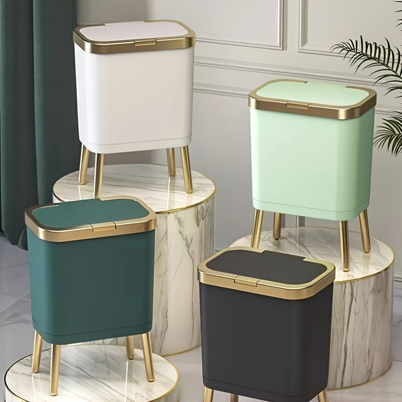 Poubelle de Cuisine Moderne Avec Couvercle Anti-Odeurs Et Pieds Surélevés 2
