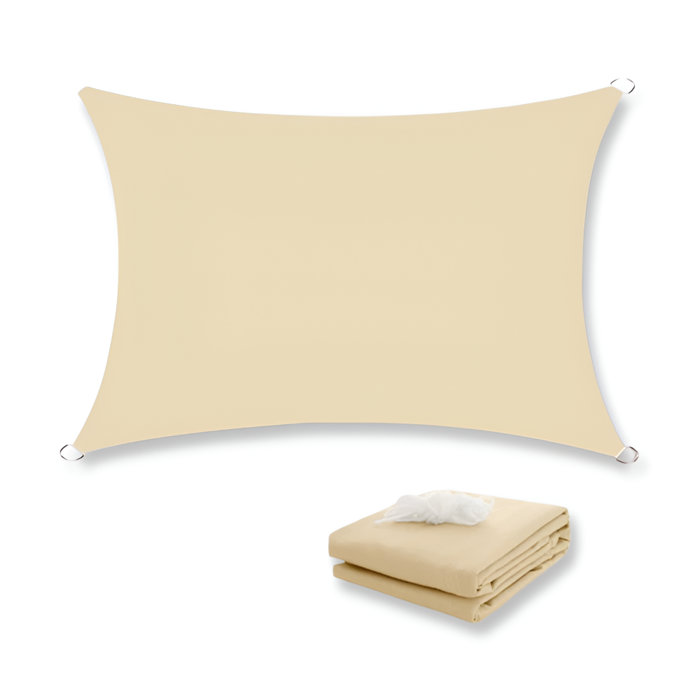 Voile d'Ombrage Rectangulaire Imperméable pour Terrasse et Balcon
