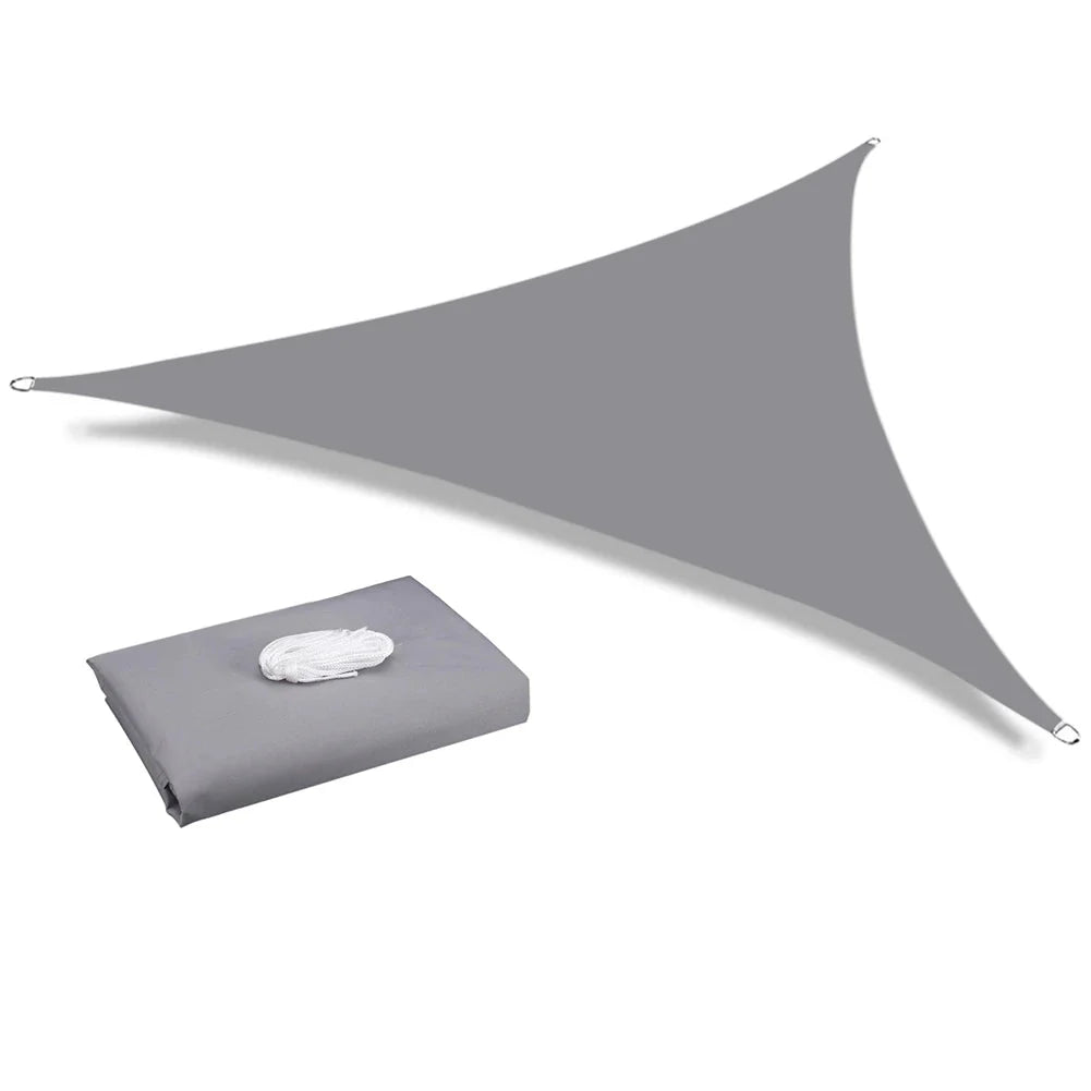 Voile d'Ombrage Triangulaire avec Anneaux d'Angle Renforcés