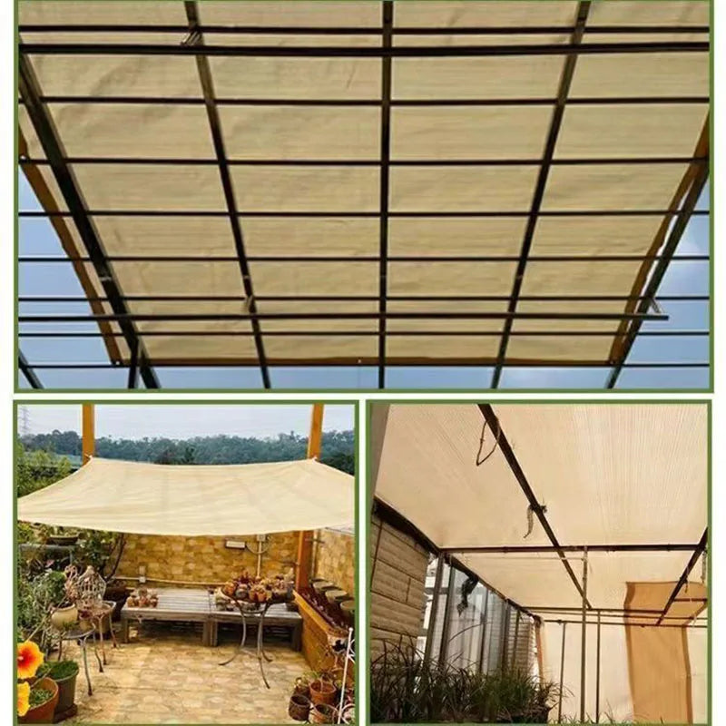 Voile d'Ombrage Rectangulaire en Maille pour Terrasse et Jardin