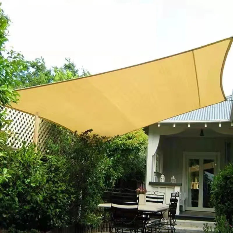 Voile d'Ombrage Rectangulaire en Maille pour Terrasse et Jardin
