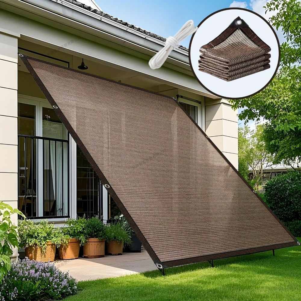 Voile d'Ombrage Carrée en Maille pour Terrasse et Jardin
