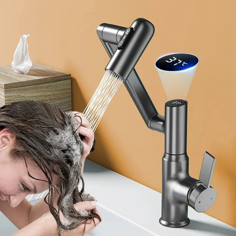 Robinet de Cuisine 360° avec Douchette Extractible