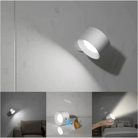 Lampe Murale Sans Fil Rechargeable – Rotation à 360°