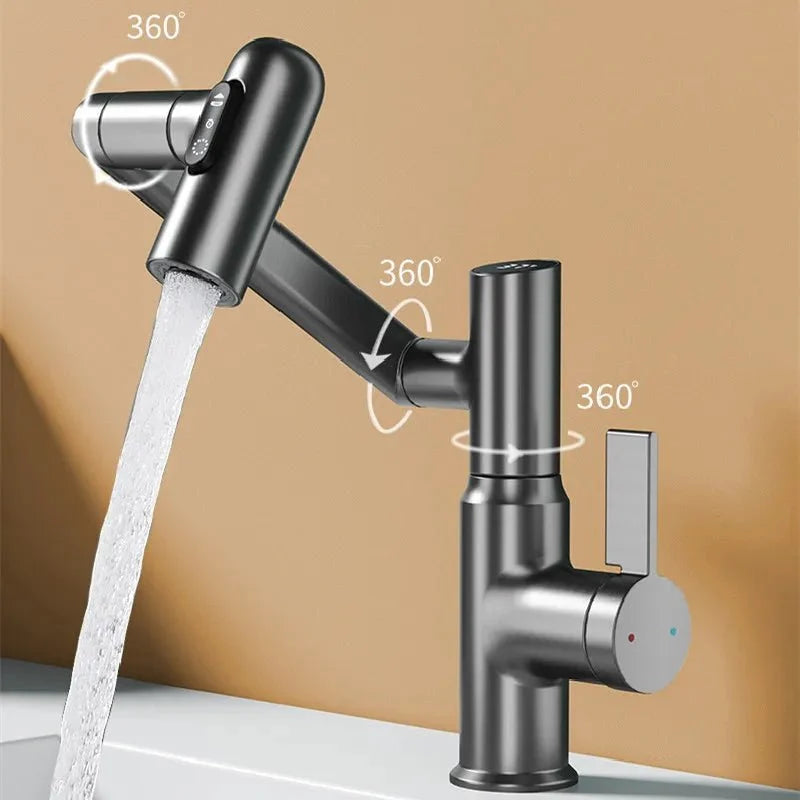 Robinet de Cuisine 360° avec Douchette Extractible