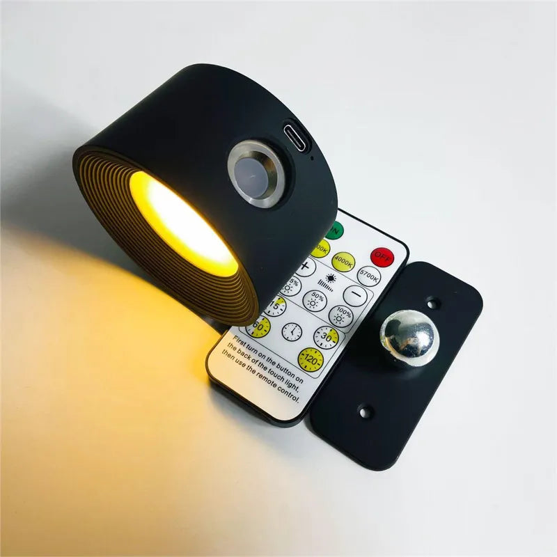 Lampe Murale Sans Fil Rechargeable – Rotation à 360°