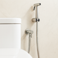 Douchette WC en Acier Inoxydable avec Support Mural