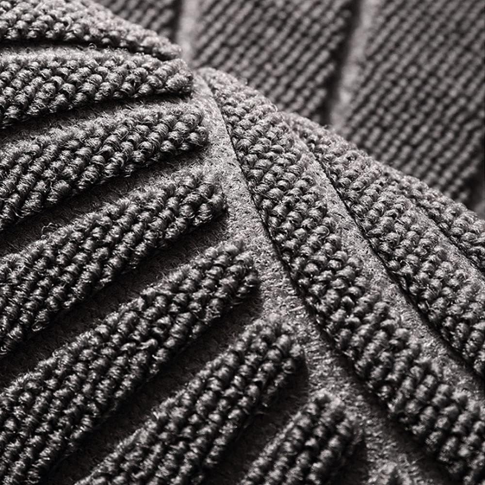 Tapis d'entrée semi-circulaire avec surface texturée et base antidérapante 2