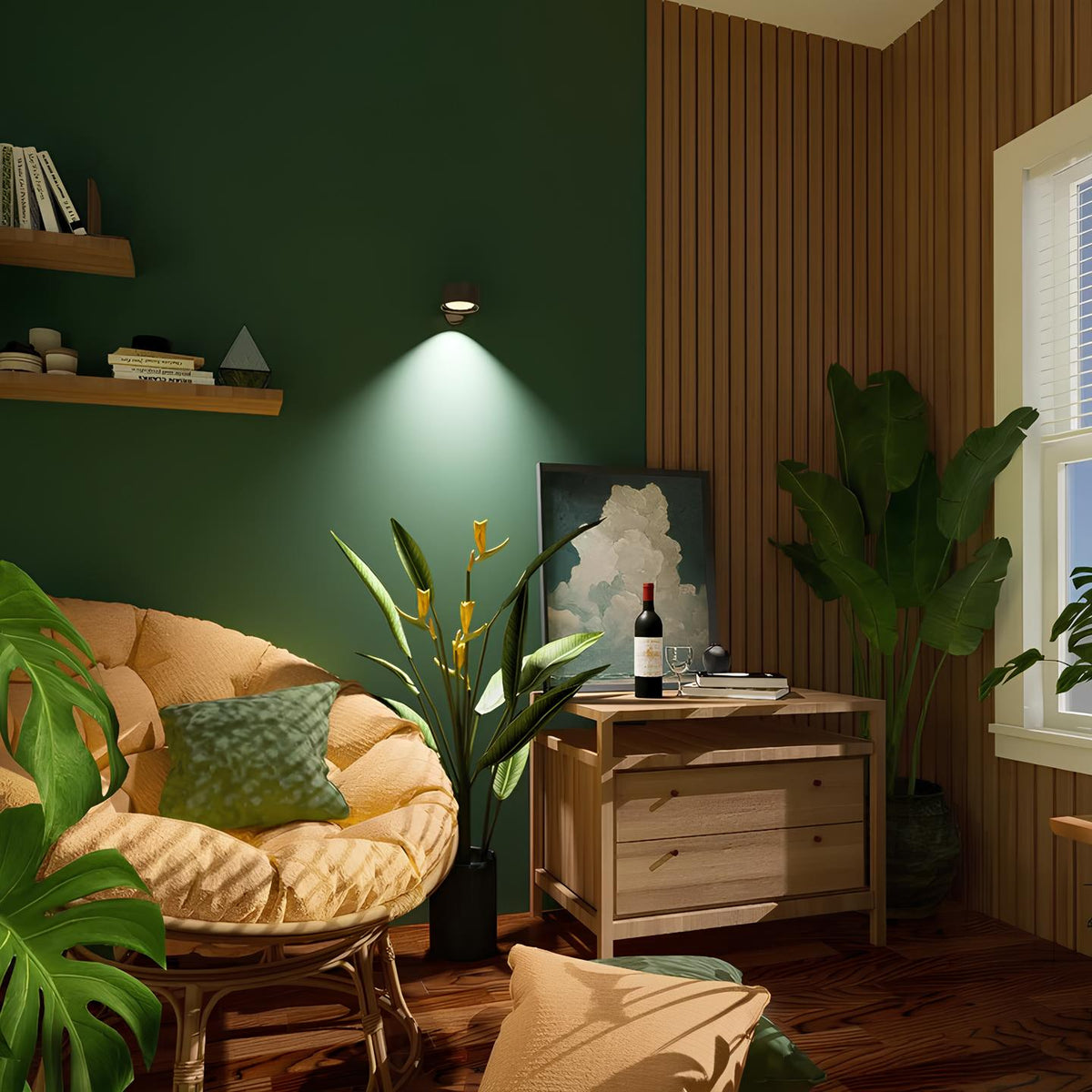 Lampe Murale Sans Fil Rechargeable – Rotation à 360°