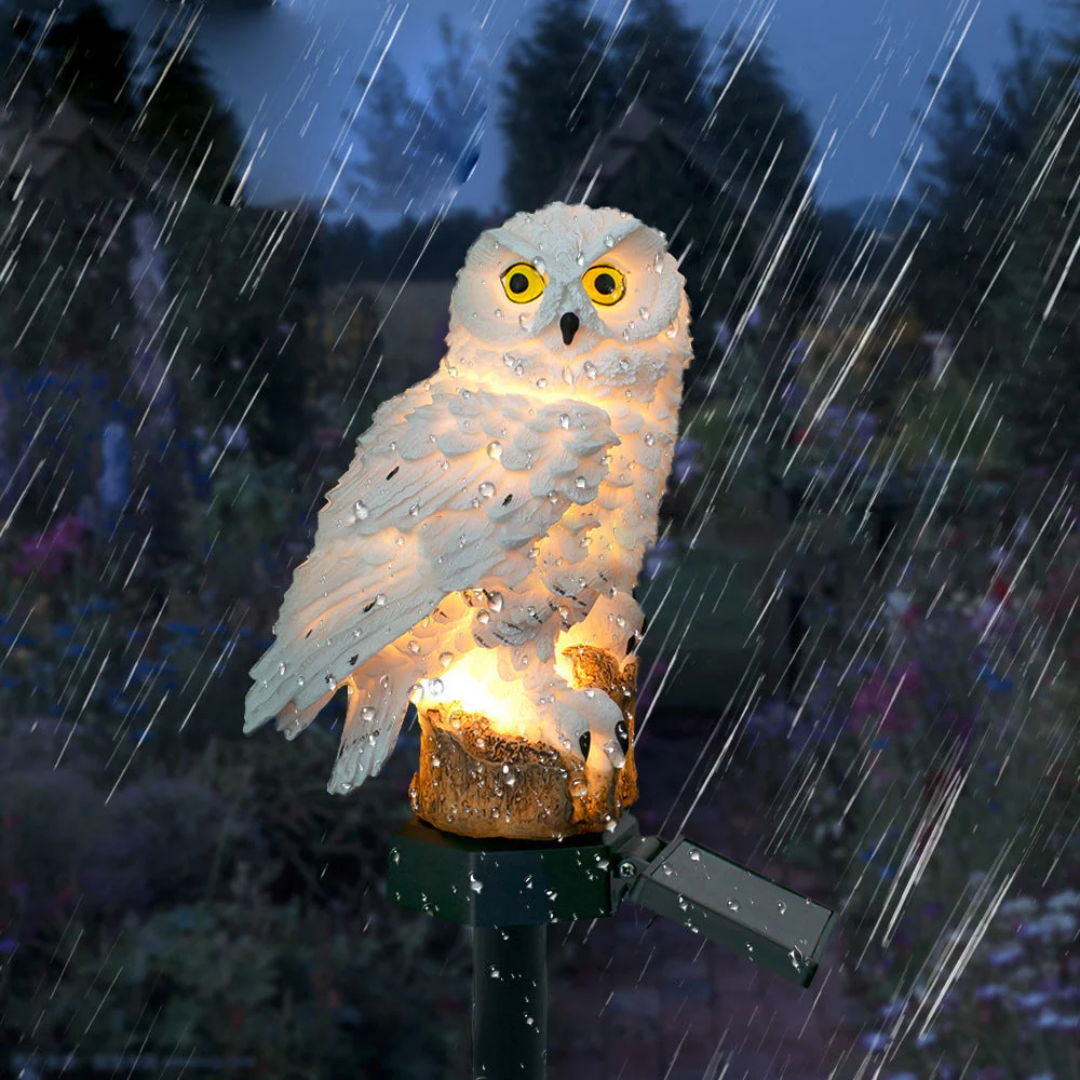 Women's Lampe Solaire Jardin with Hibou Design and Éclairage LED Automatique 3