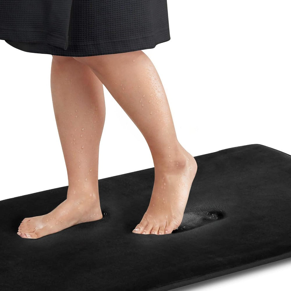 Tapis de Bain Antidérapant Absorbant en Mousse à Mémoire