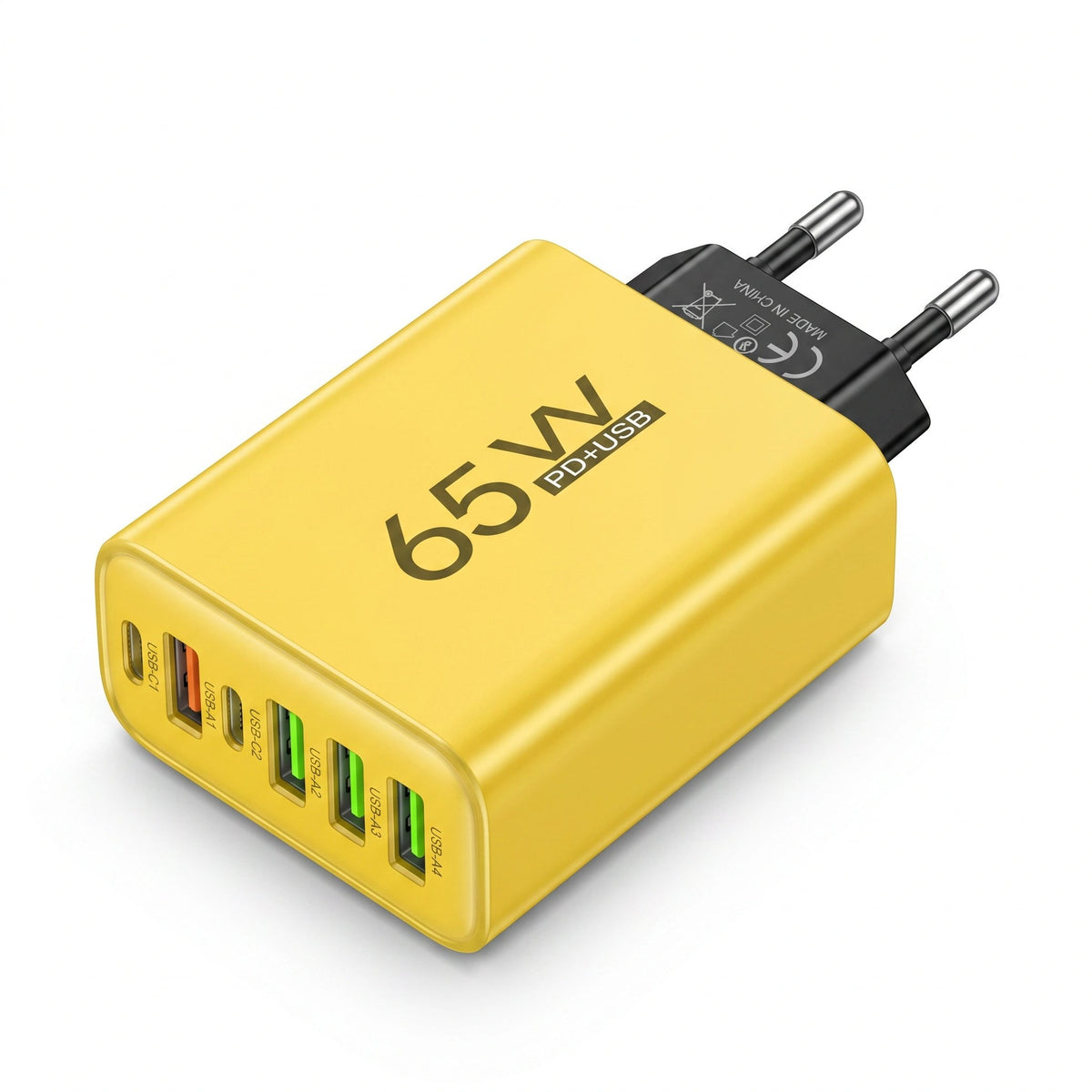 Chargeur 65W 6 Ports USB-A et USB-C