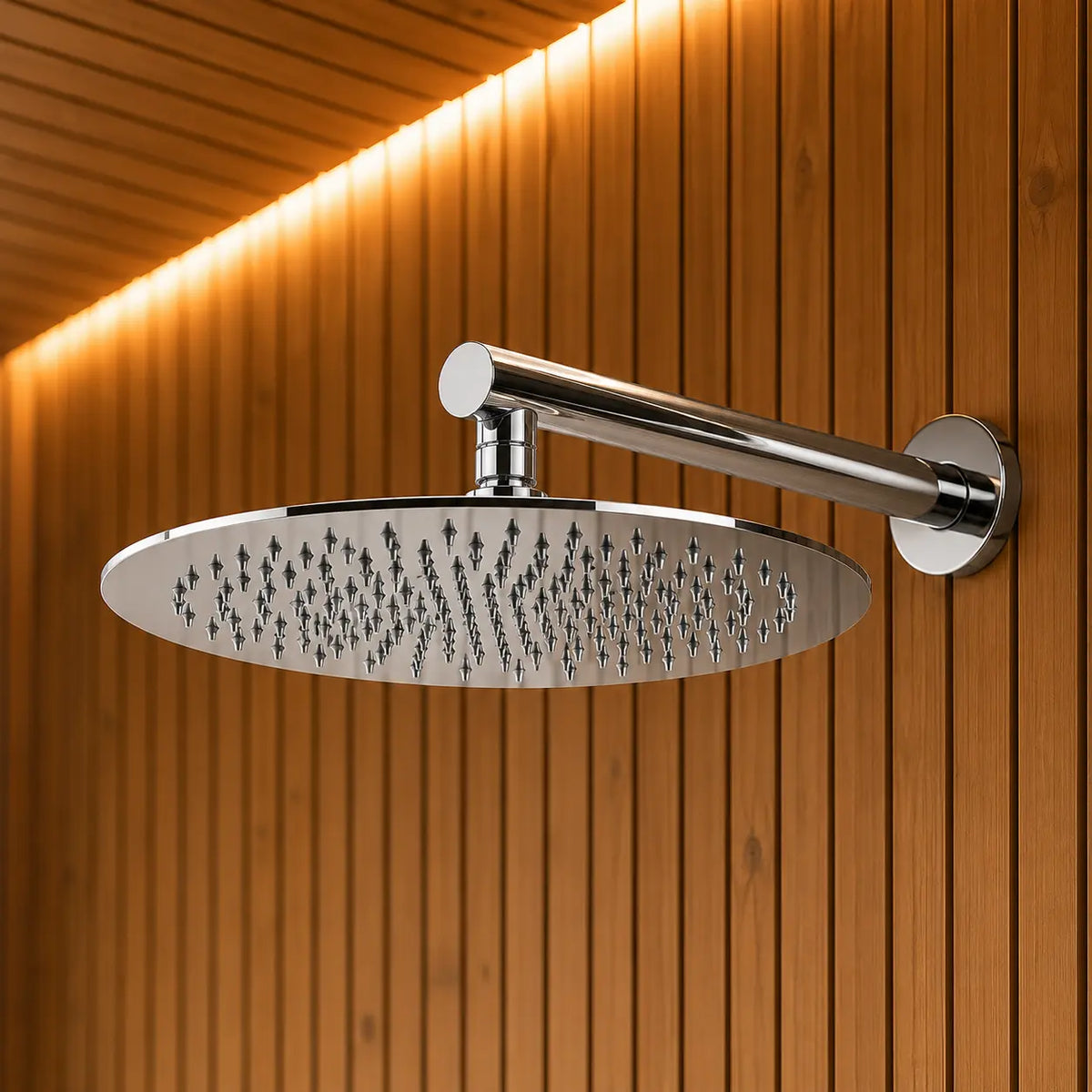 Colonne de douche encastrée chrome