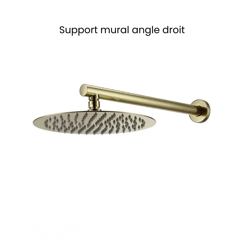 douche support mural angle droit