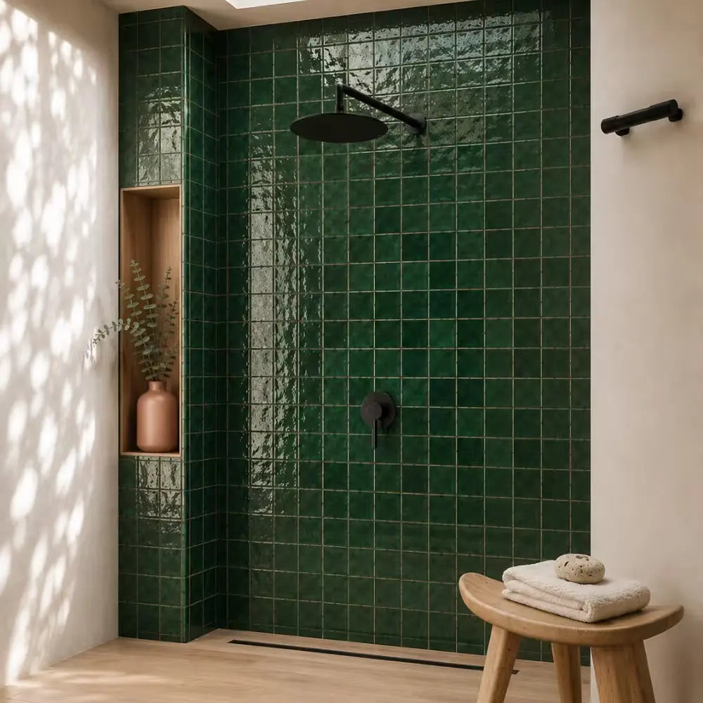 colonne de douche encastrée noir mat